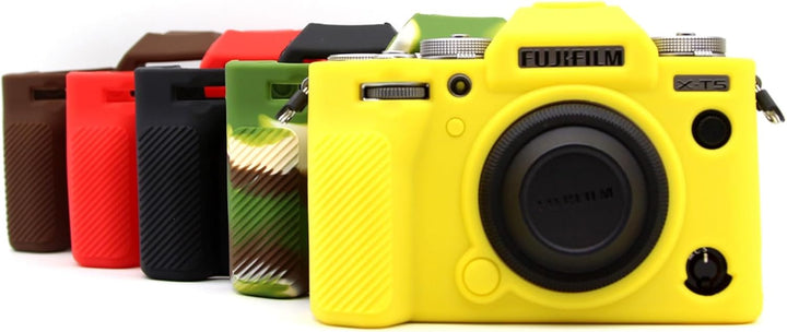Rieibi Fuji XT5 X-T5 Hülle, Weiche Silikon Schutzhülle für Fujifilm XT5 X-T5 Kamera, Leichte Fuji X-