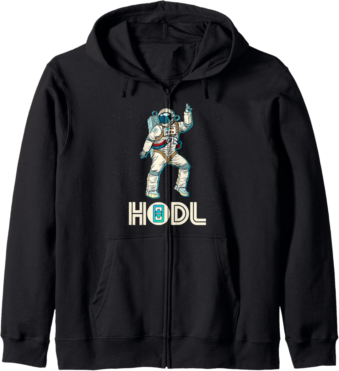 Cryptocurrency Talk - Fun HODL THETA Disco Moon Gear Kapuzenjacke
