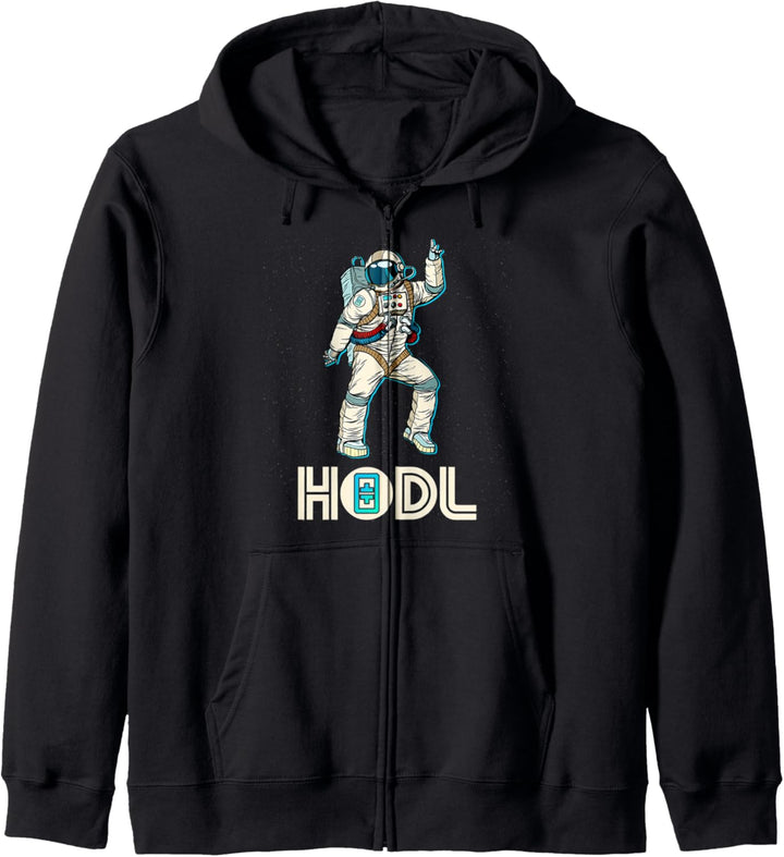 Cryptocurrency Talk - Fun HODL THETA Disco Moon Gear Kapuzenjacke