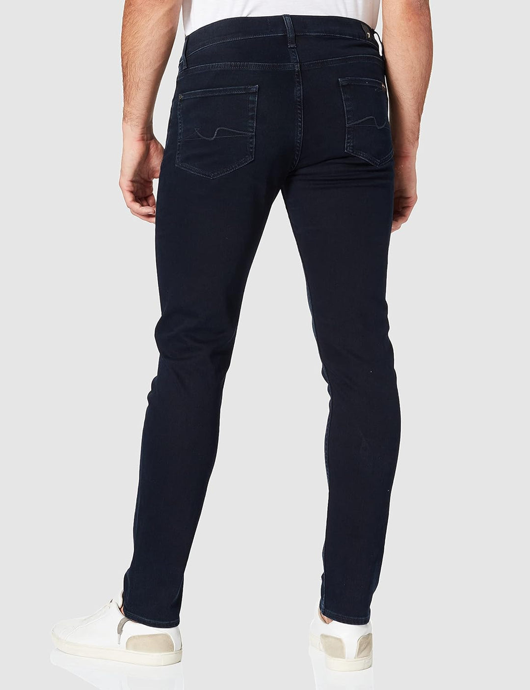 7 For All Mankind Herren Slimmy Tapered Luxe Performance Eco Blue Black Jeans 28W / 30L Dark Blue, 2