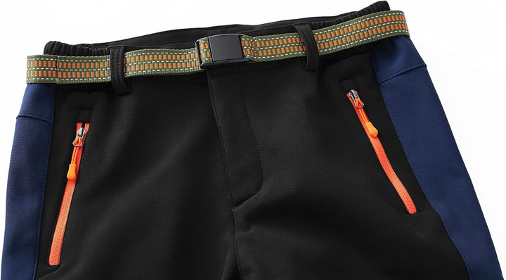 Kinder Softshellhose Skihose Warm Gefüttert Thermohose Winter Wasserdicht Winddicht Schneehose Junge