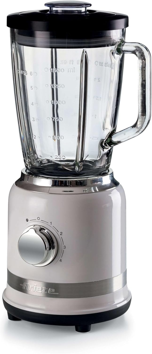 Ariete 585 Modern Standmixer, 1000 W, 1,5 L Fassungsvermögen, 4 Geschwindigkeiten + Pulse-Funktion,