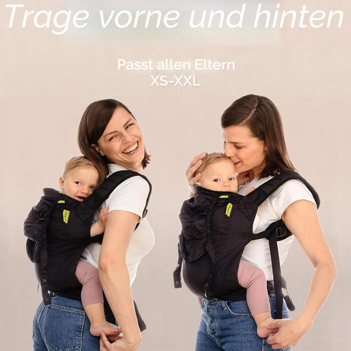Boba Air Federleichte Babytrage und Kindertrage - Baby Trage ab 3 Monaten (7-20kg) - Kindertrageruck