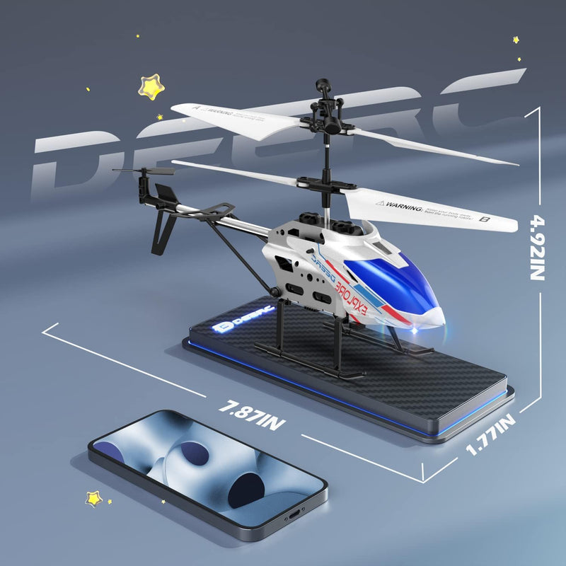 DEERC DE28 Hubschrauber Ferngesteuert,für Einsteiger,Indoor RC Helikopter Spielzeug mit LED-Beleucht