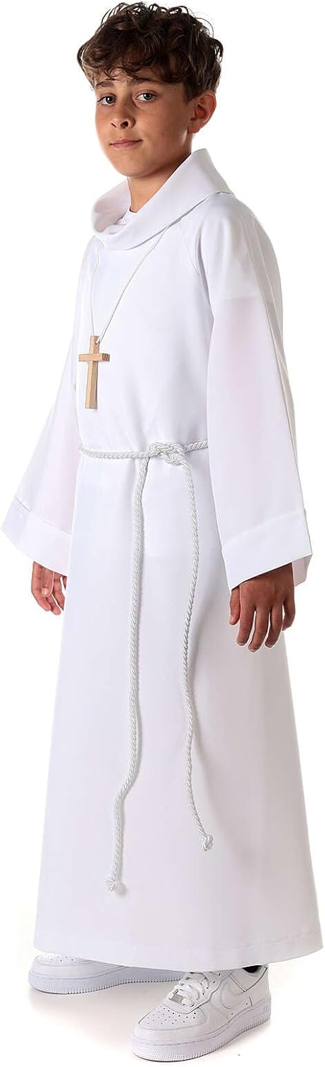 Holyart Erstkommunionalbe Weiss 105 cm (41.5 inc.), 105 cm (41.5 inc.)