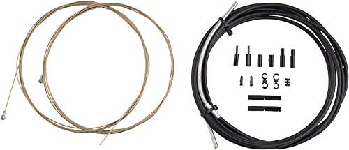 Jagwire Unisex PCK209 Kabelset und Ummantelungen, Stealth Black, Shimano/SRAM Stealth Black Shimano/