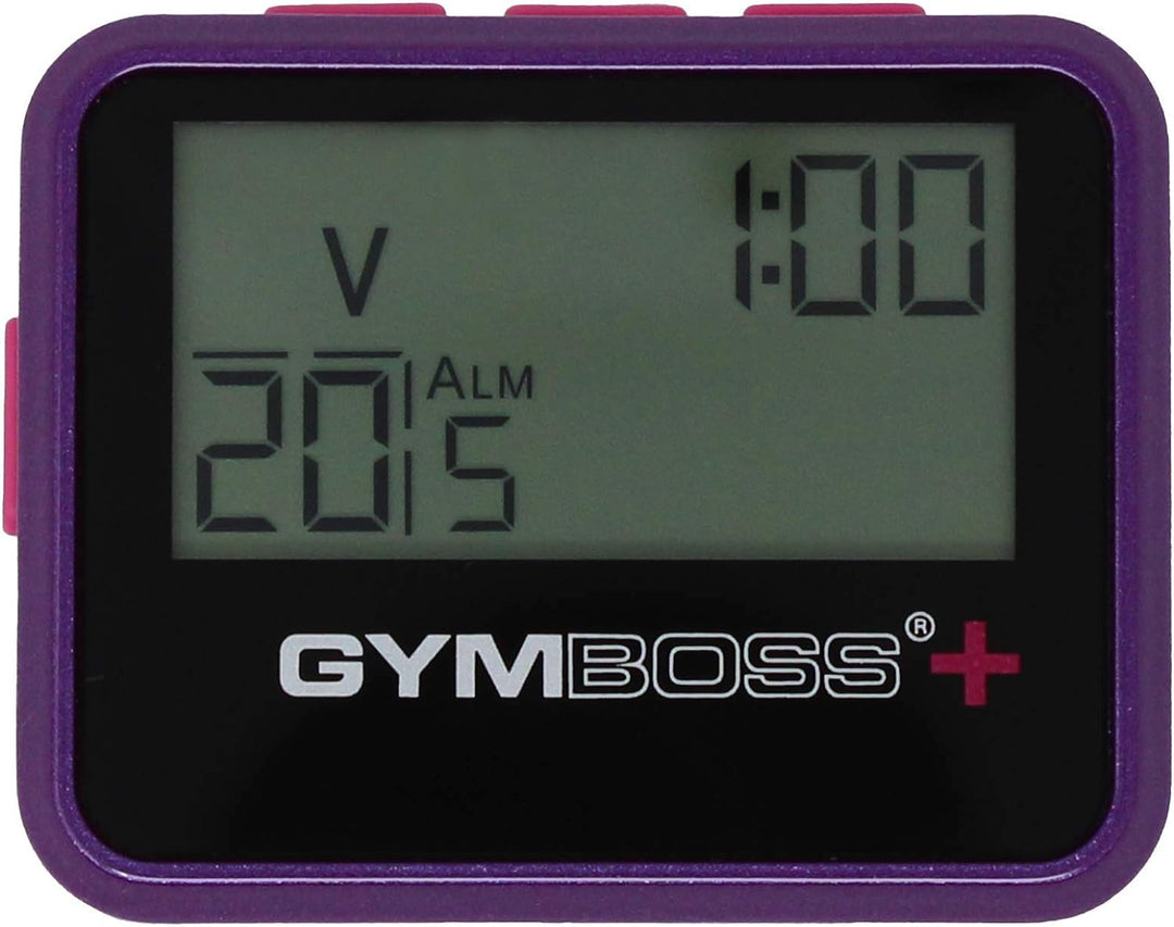 Gymboss Plus Intervall Timer und Stoppuhr Uhrenarmband - Bundle Violett /