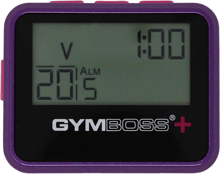 Gymboss Plus Intervall Timer und Stoppuhr Uhrenarmband - Bundle Violett /