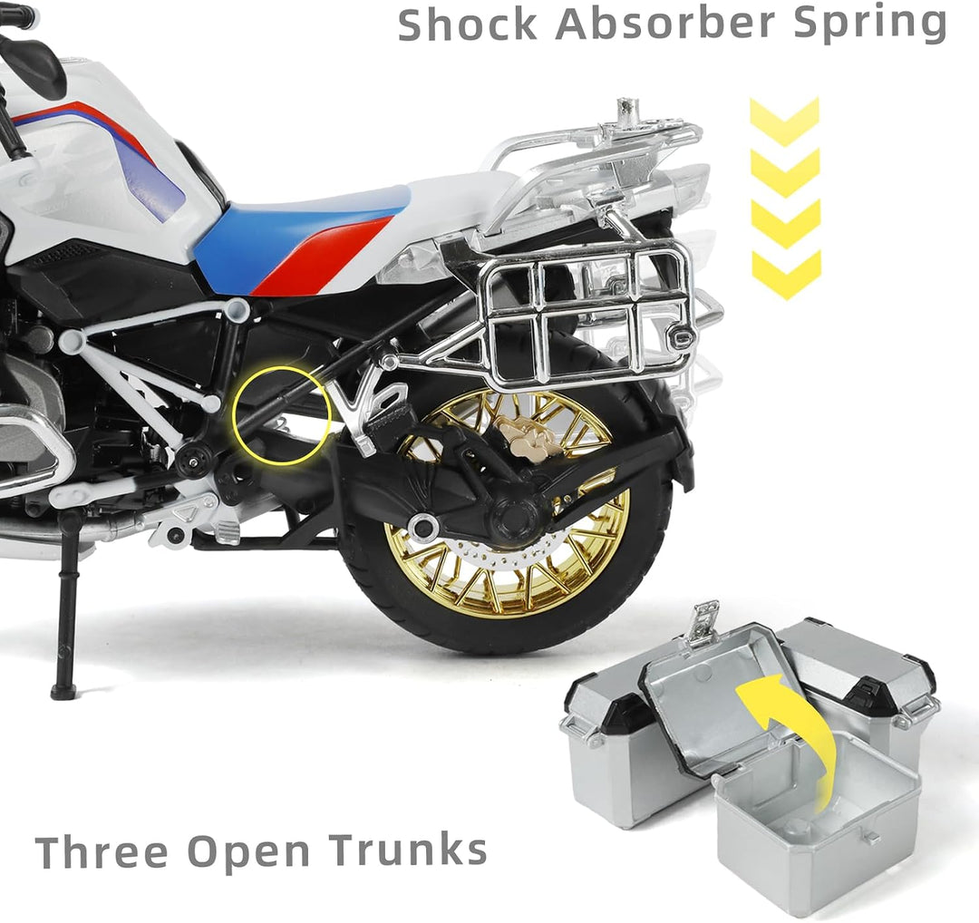 Risopen 1:9 Motorrad Modell kompatibel für BMW R125 Legierung Diecast Motorrad Modell Spielzeug Mini
