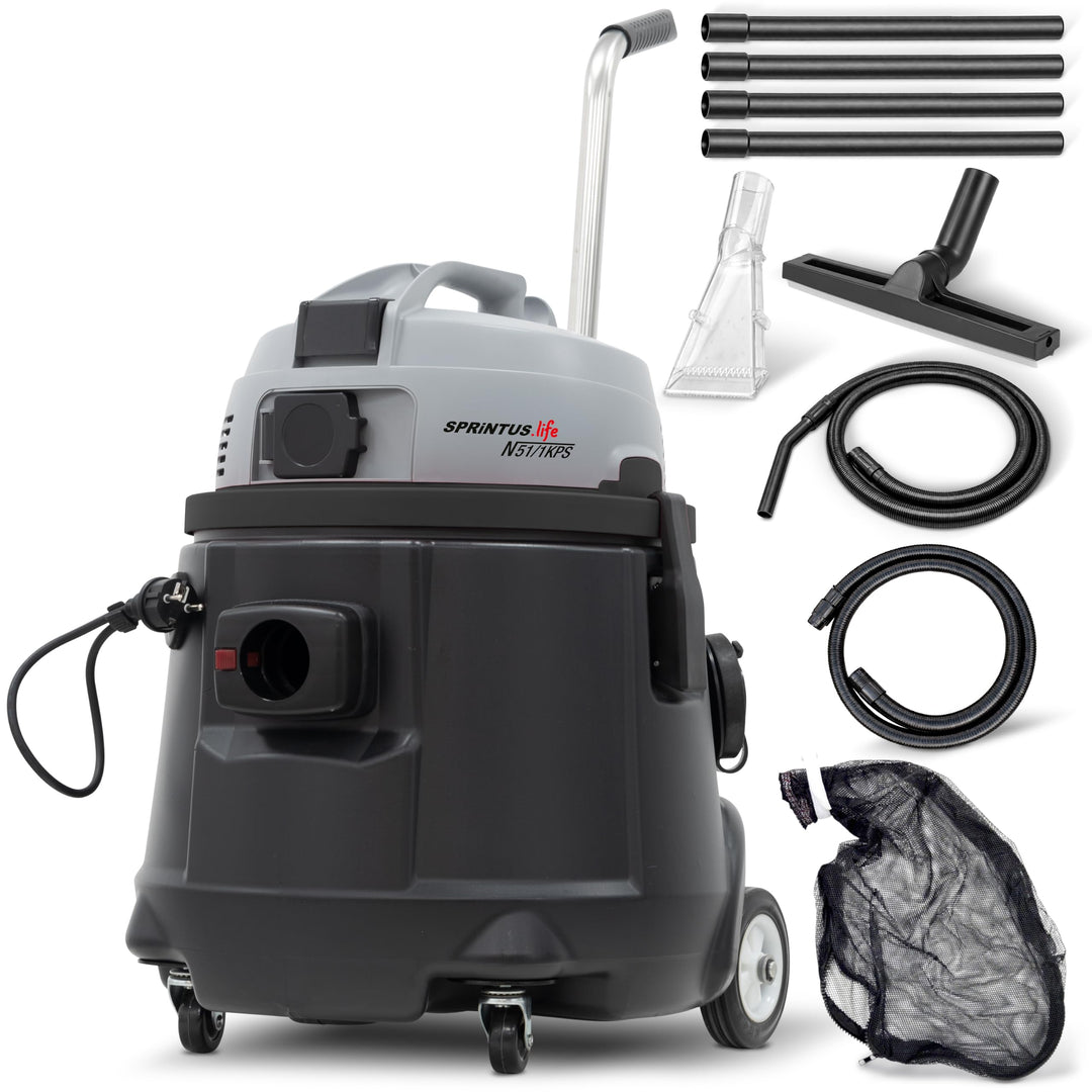 Sprintus® Pumpsauger N51/1 KPS I Leistungsstarker Nasssauger mit Abpumpfunktion &amp; 14.000L Fördervolu