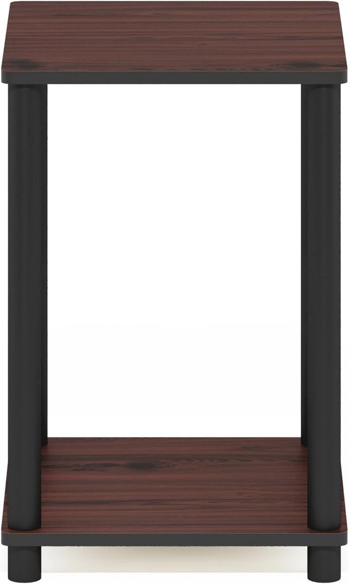 Furinno Haydn Beistelltisch, eiche, Dunkle Kirsche/Schwarz, 34.04 x 34.04 x 50.8 cm Dunkle Kirsche /