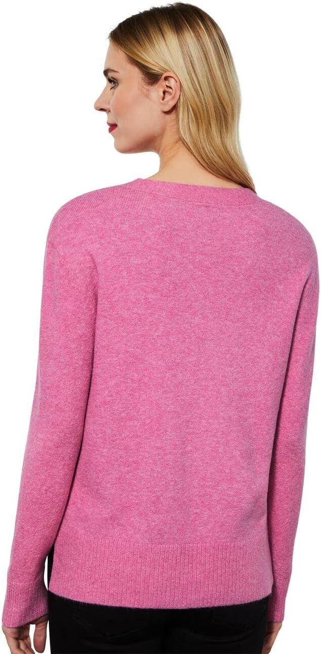 Street One Damen Pullover Weicher Feinstrick Blue 40 Pink Crush Melange, 40 Pink Crush Melange