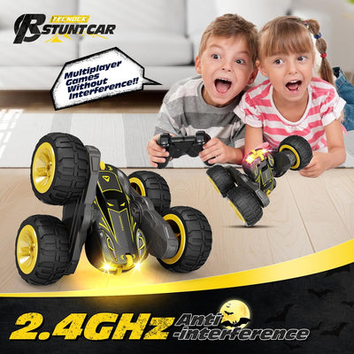 Tecnock 2024 Ferngesteuertes Auto mit 2.4 Ghz Fernbedienung 360°Flip Stunts Rc Auto Monstertruck mit