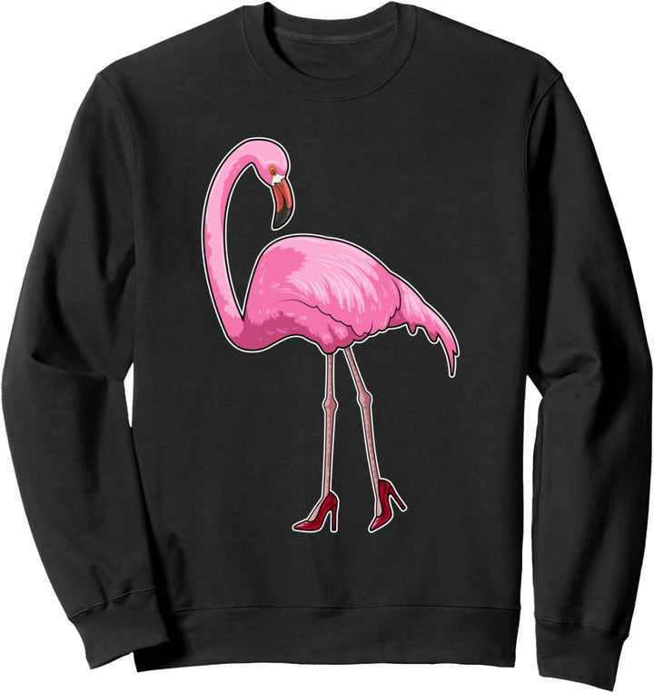 Flamingo Stöckelschuhe Sweatshirt