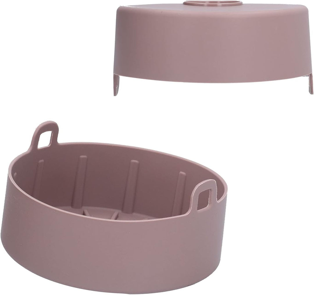 Heissluftfritteuse Silikon Topf, 16 cm ‑20℃‑220℃ Runder Wiederverwendbarer Elektrischer Fritteusenko