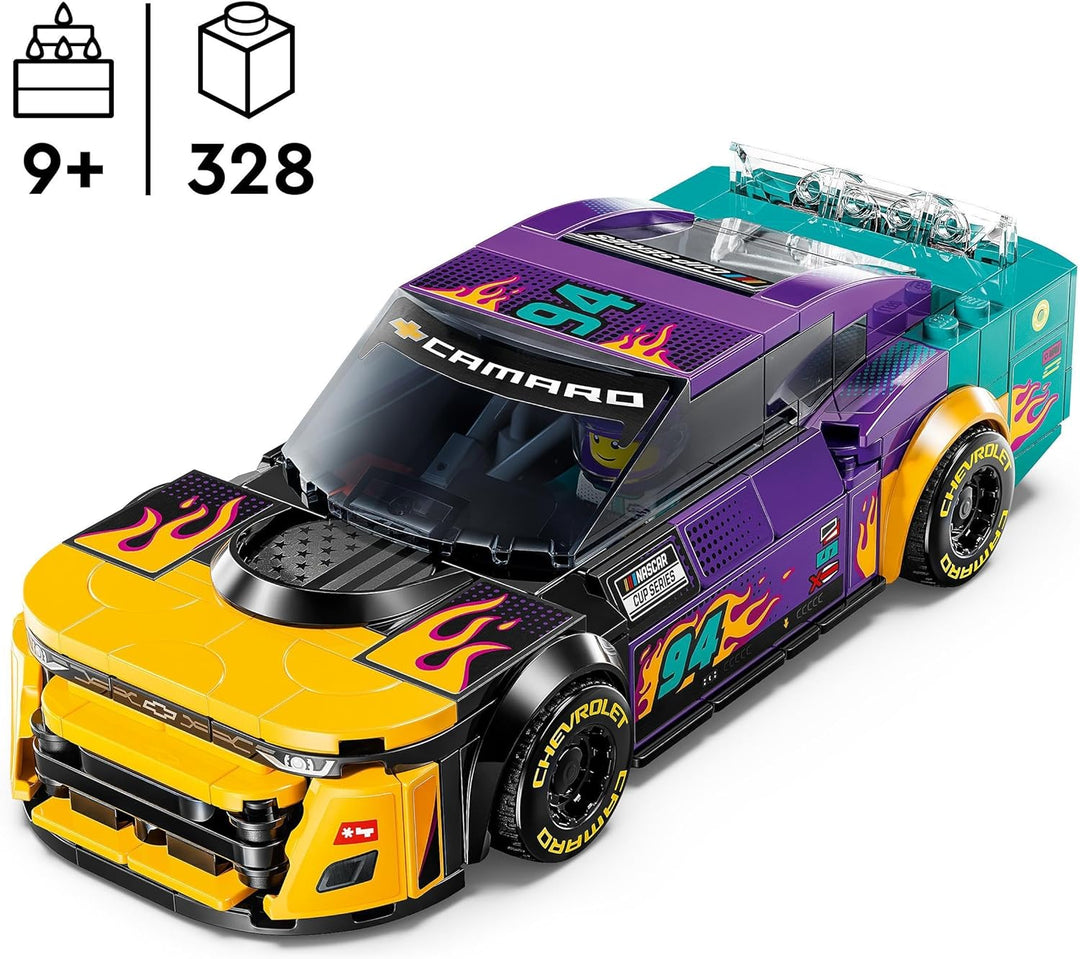 LEGO Speed Champions NASCAR Next Gen Chevrolet Camaro ZL1 Spielzeugauto; BAU- und Spielset mit Renna