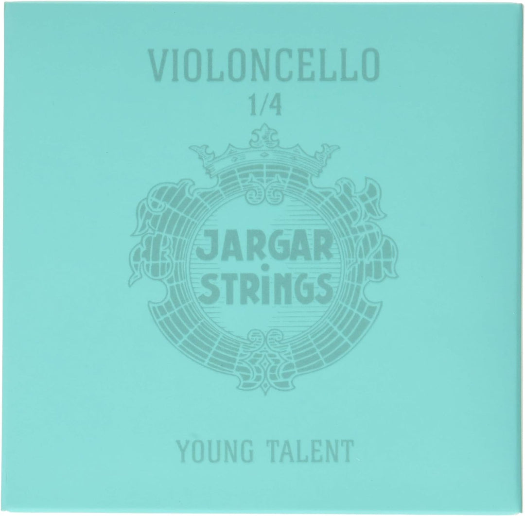 JARGAR Ce-SET-Y-14 Cello Young Talent SET, 1/4 (A:0,76/D:0,99/G:1,18/C:1,71mm) für Cello Medium / St