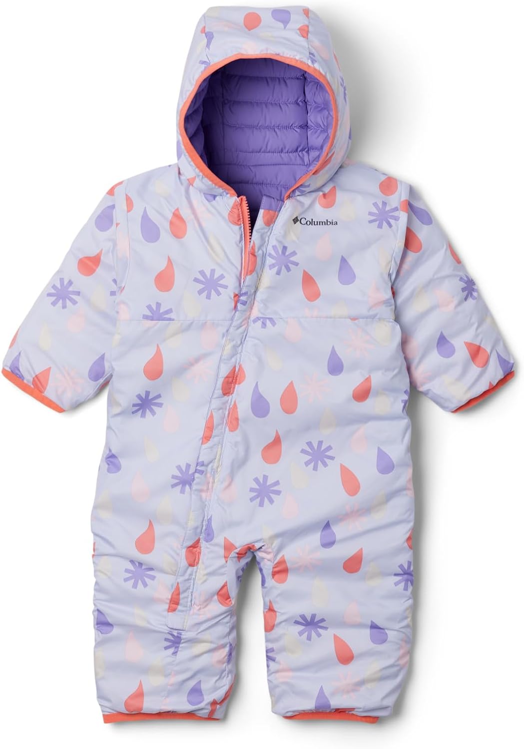 Columbia Unisex Baby Powder Lite 2 Reversible Bunting Schneeanzug-Strampler 3-6 Monate Snowdrift/Pai