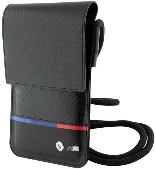 BMW Tasche BMOWBPUCARTCBK Geldbörse Bag Schwarz Carbon Tricolor Line