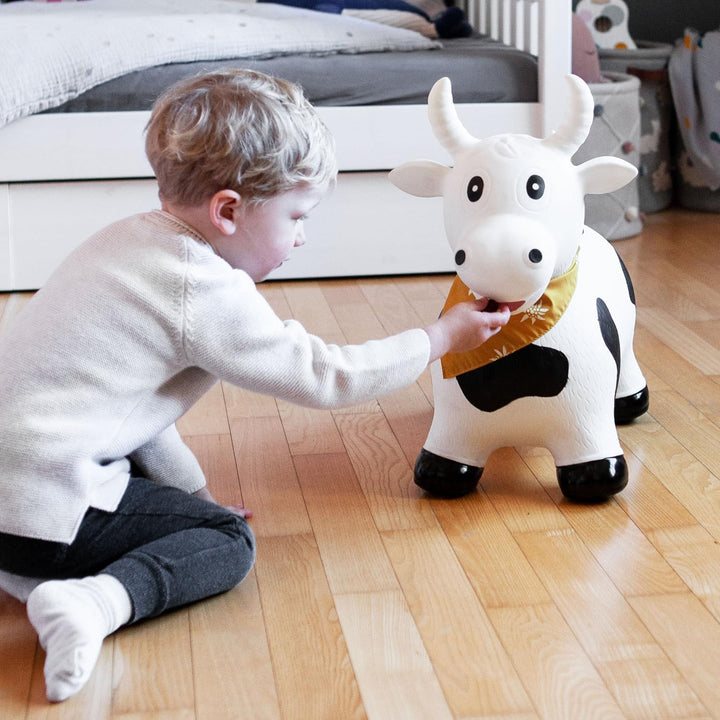 Kindsgut Hüpf-Tier für Kinder, dezente und Moderne Farben, liebevolle Details, inklusive Luftpumpe,