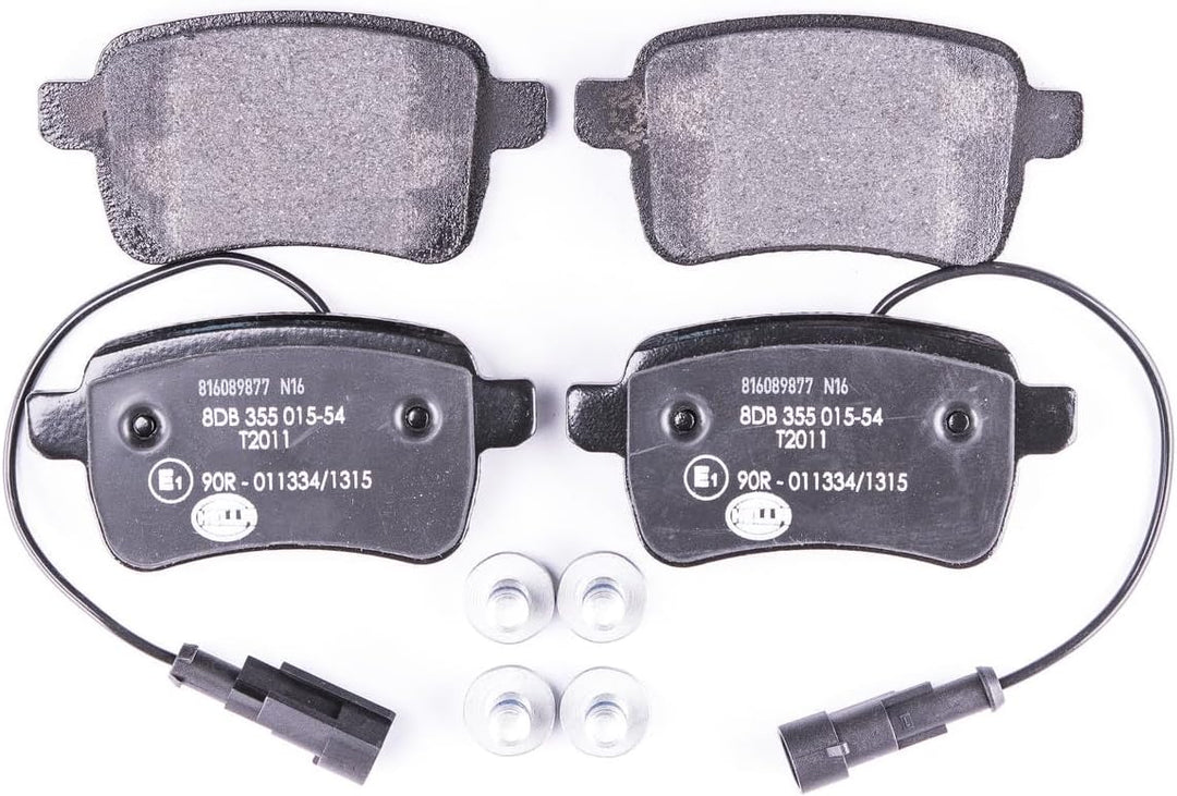 HELLA PAGID 8DB 355 015-541 Bremsbelagsatz - T2011 - Dicke/Stärke: 17.8mm - mit integriertem Verschl
