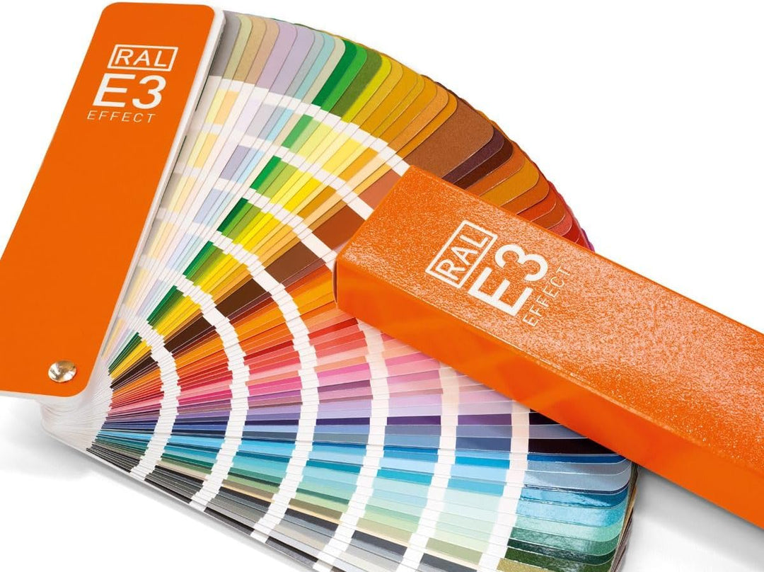 RAL E3 Farbfächer, 70 Metallic-Farben glänzend, 420 Uni-Farben