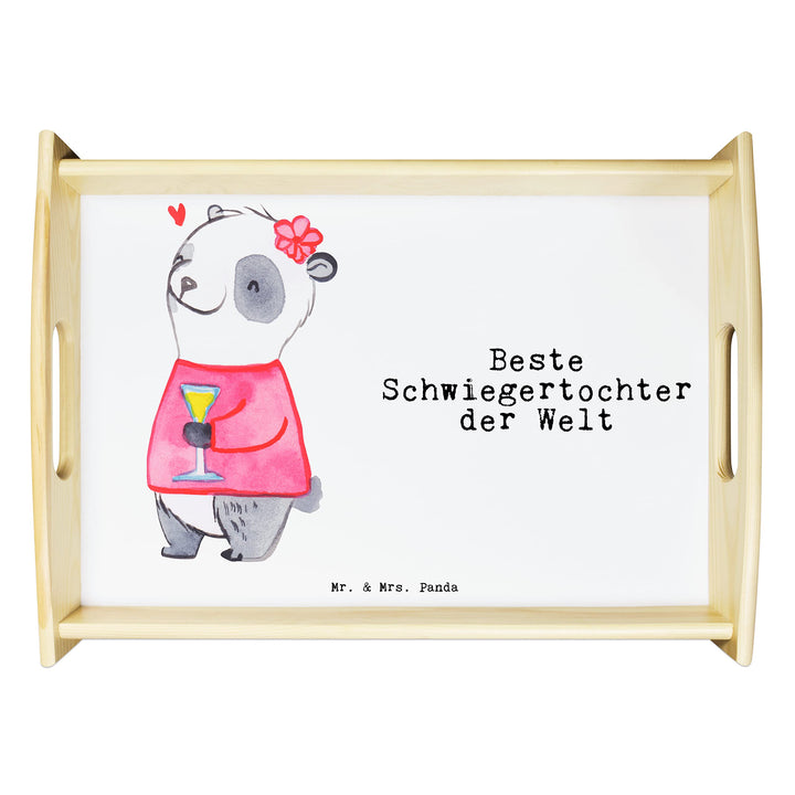 Mr. & Mrs. Panda Tablett Panda Beste Schwiegertochter der Welt - Geschenk, Dankeschön, Angeheiratet,