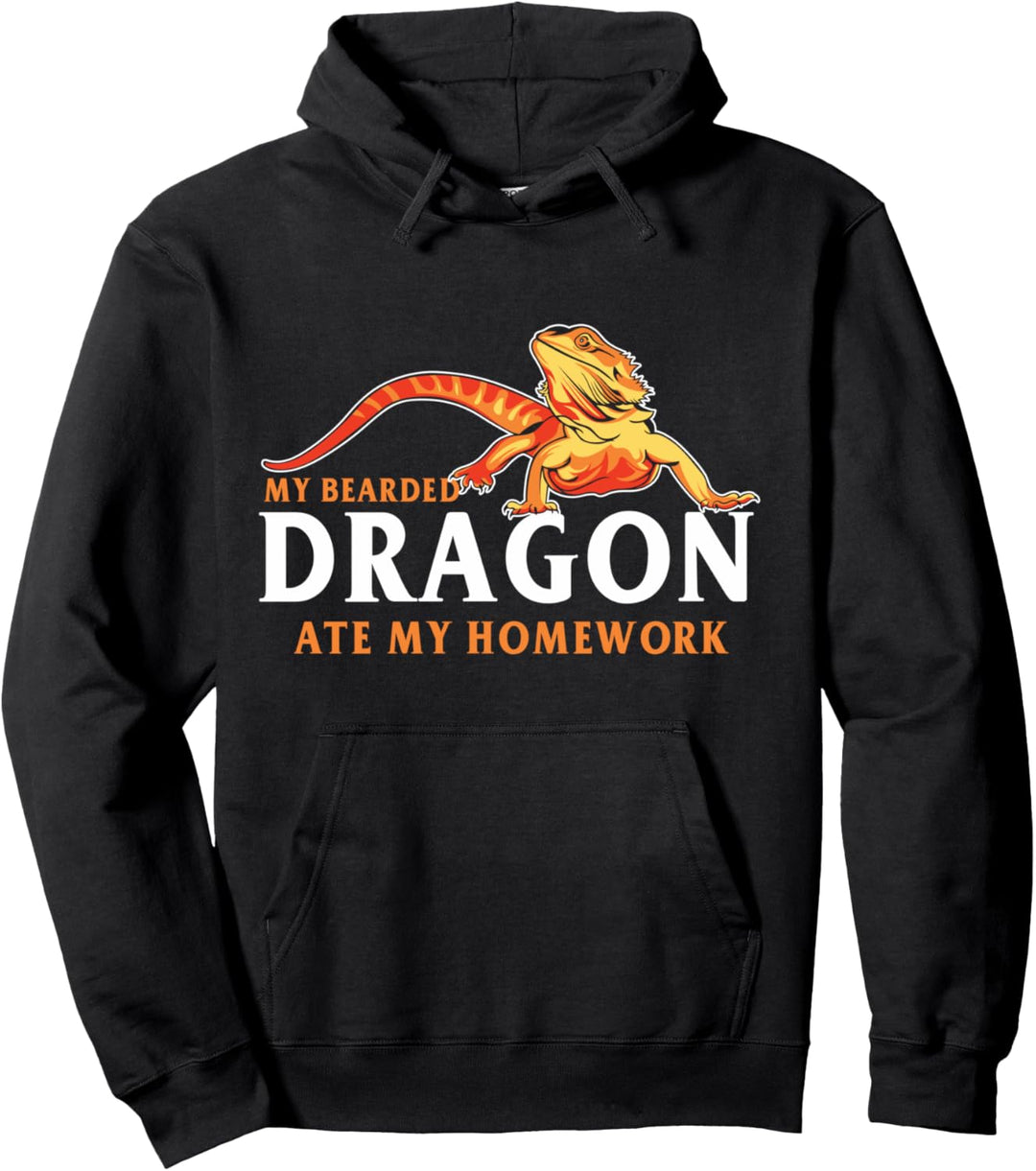Bartagame ass meine Hausaufgaben Eidechse und Reptiliengesche Pullover Hoodie