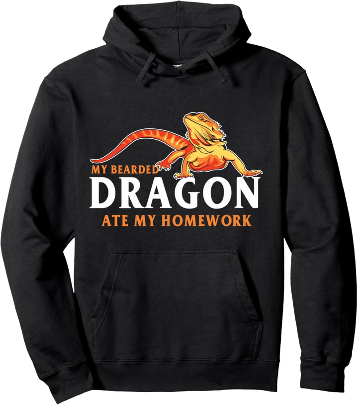 Bartagame ass meine Hausaufgaben Eidechse und Reptiliengesche Pullover Hoodie