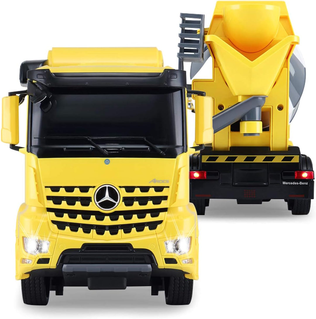JAMARA 405213 - Betonmischer Mercedes-Benz Arocs 1:24 2,4GHz A - manuell drehbare, Fahr-und Rückfahr