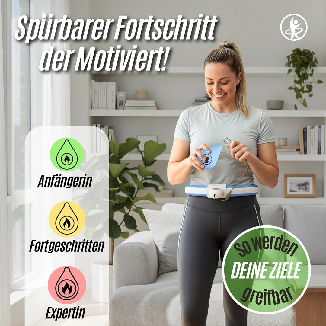 Smart Hula Hoop Reifen Erwachsene, 3 Gewichte für anpassbare Intensität, Hulahub Reifen zum Abnehmen