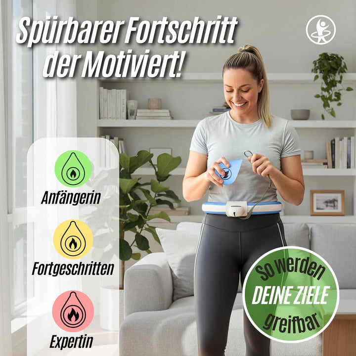 Smart Hula Hoop Reifen Erwachsene, 3 Gewichte für anpassbare Intensität, Hulahub Reifen zum Abnehmen
