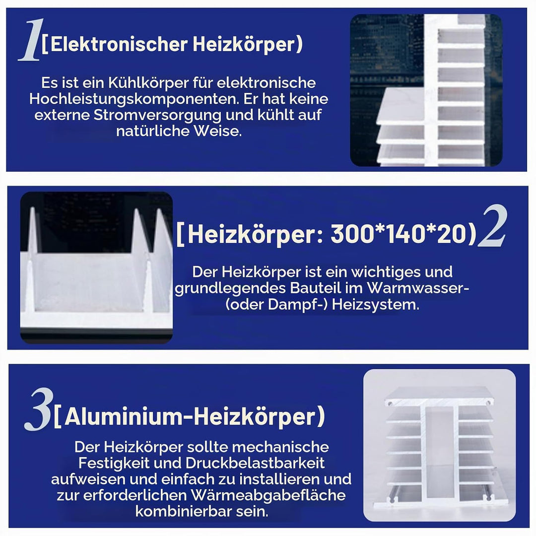Kühlkörper, 1 Stück Aluminium Kühlkörper Kühlkörper für Hochleistungs LED Lichttransistor Halbleiter