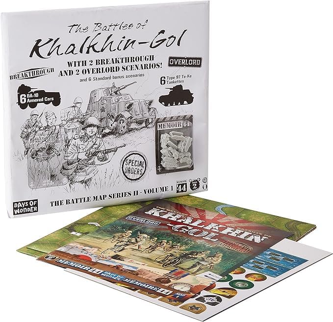 Days of Wonder , Memoir '44 Battle Map - Battle of Khalkhin Gol Expansion , Board Game , Ages 8+ , 2