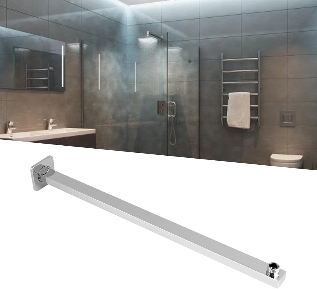 Garosa Brausearm Brausehalter 60cm Edelstahl Universal Duscharm Wandmontage für Kopfbrause Regendusc