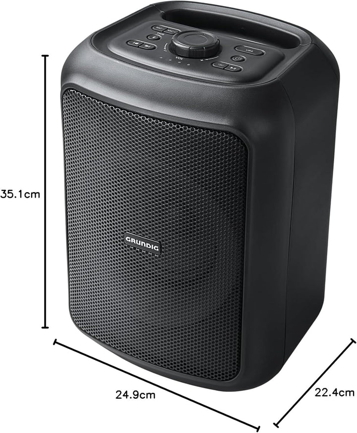Grundig Party Hit Bluetooth Lautsprecher, Soundbox, 90 W, Bluetooth 5.0, bis zu 10 m Reichweite, RGB