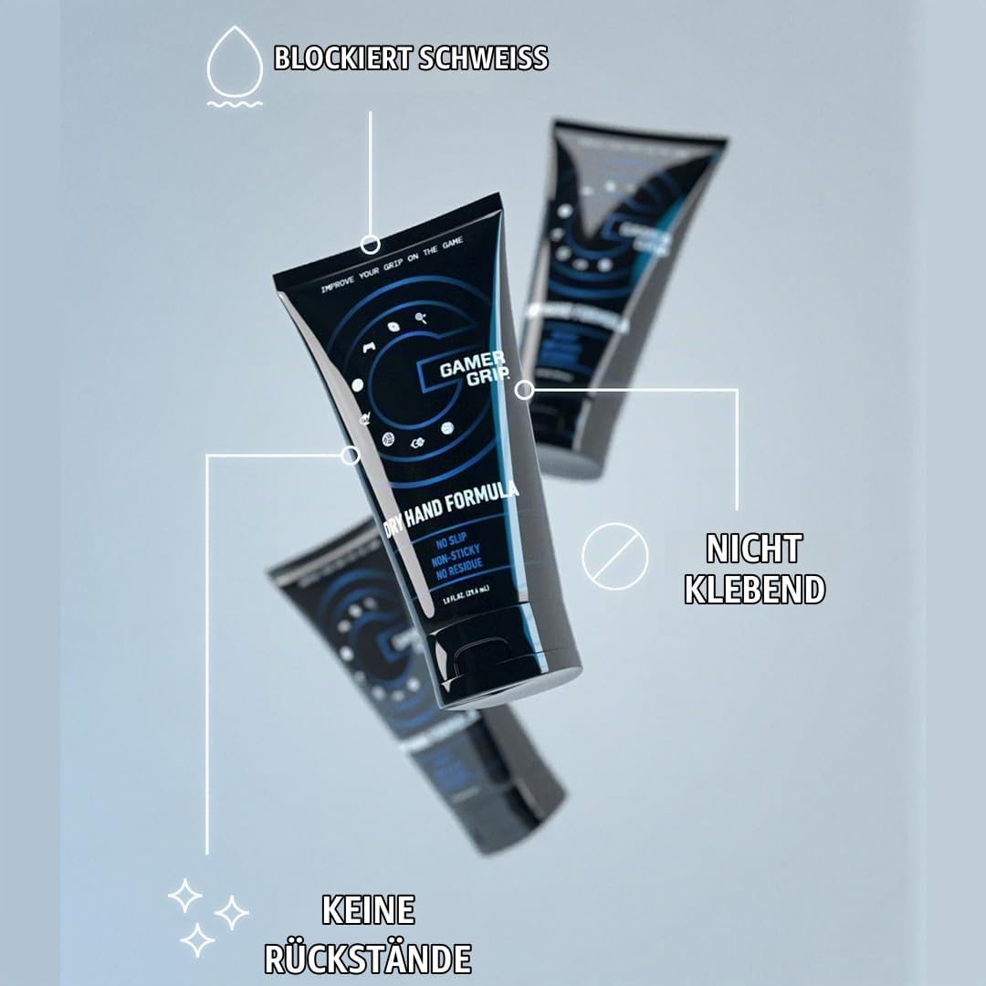 Gamer Grip Flüssiges Super Grip für Sport, e-Sports Gamers, Kletterer und mehr – schnell trocknend,
