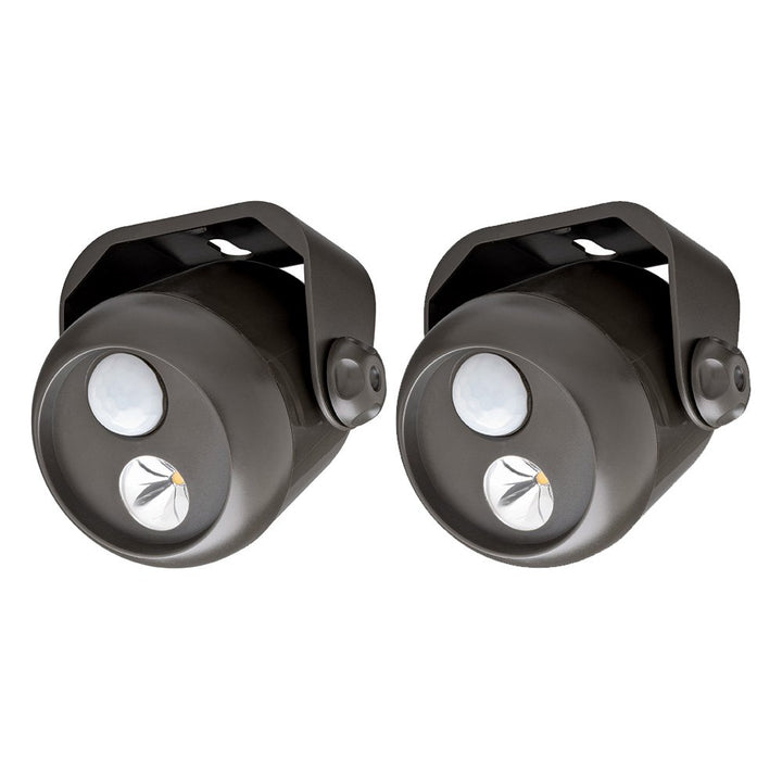 Mr Beams drahtloser, batteriebetriebener LED Mini Scheinwerfer mit Bewegungsmelder und Lichtsensor b