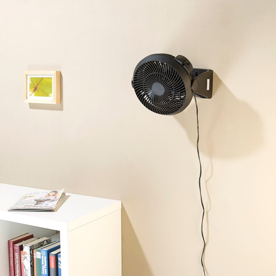 Sichler Haushaltsgeräte Fan: Neigbarer Wand- & Tisch-Raum-Ventilator VT-123.WT, 35 Watt, Ø 18 cm (Ve