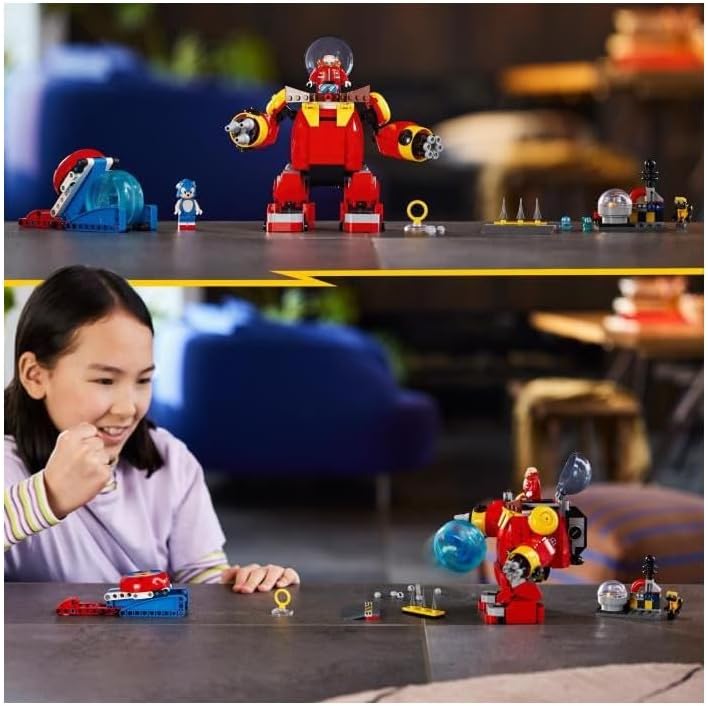 LEGO 76993 Sonic The Hedgehog Sonic vs. Dr. Eggmans Death Egg Robot-Spielzeug für Kinder, Mit Sonics