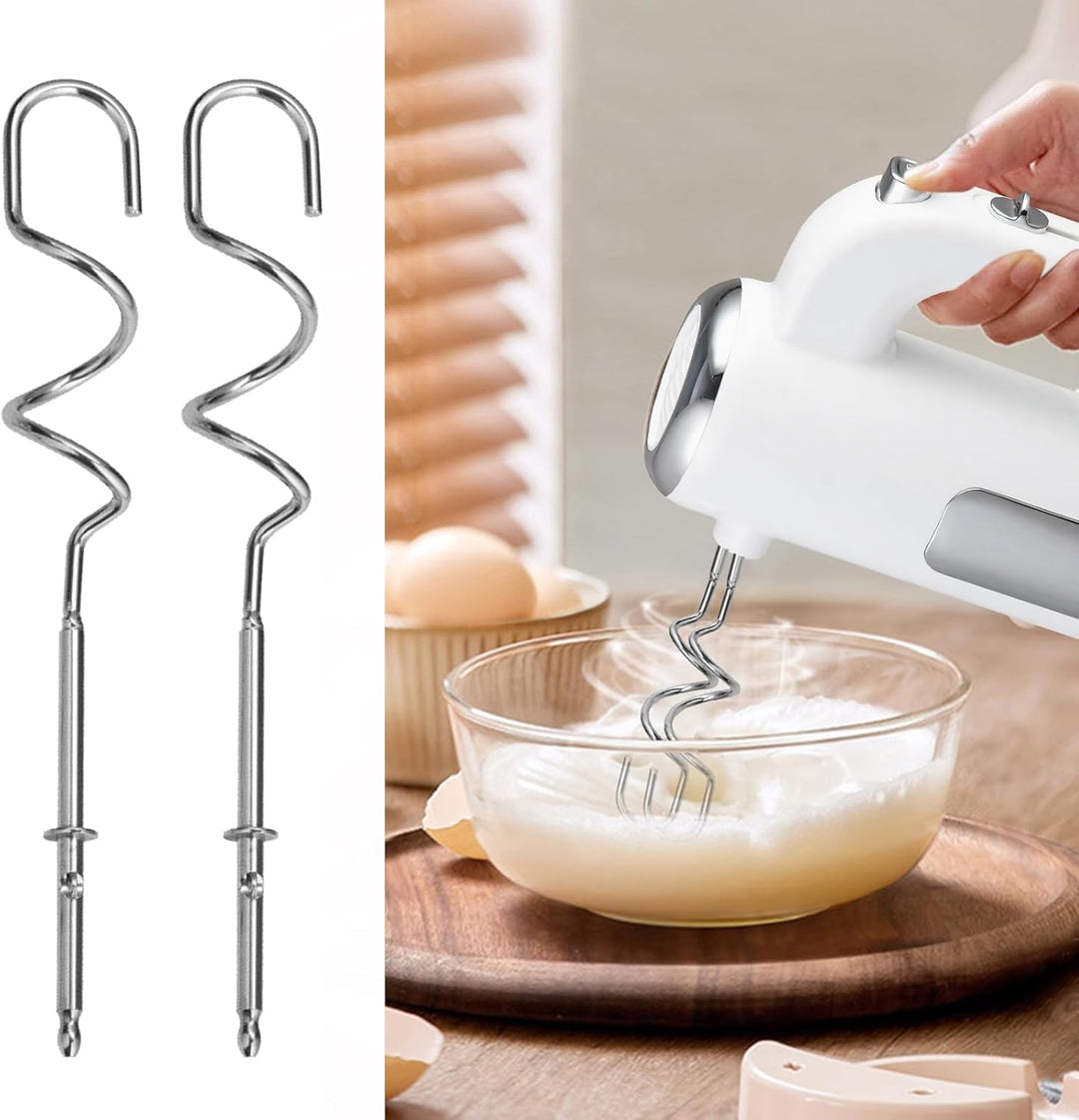 Handmixer 400W, Handrührgerät mit 5 Stufen &amp; Turbo-Funktion, Edelstahl Rührgerät Hand Mixer mit 2 Rü