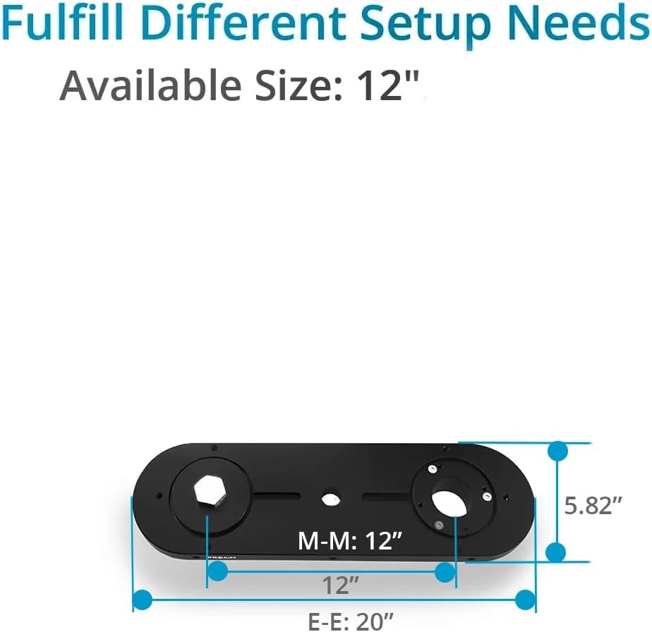PROAIM Zyline Kamera-Offset-Arm für jeden Mitchell Dolly/Stativ/Jib/Flüssigkeitskopf/Getriebe I aus