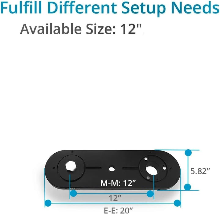 PROAIM Zyline Kamera-Offset-Arm für jeden Mitchell Dolly/Stativ/Jib/Flüssigkeitskopf/Getriebe I aus