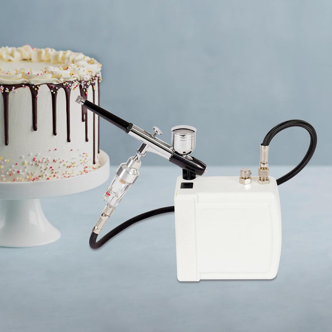 Luftpinsel-Set, Airbrush Set mit Kompressor für Modellbau Nailart Kunstmalerei und DIY Projekte 7cc