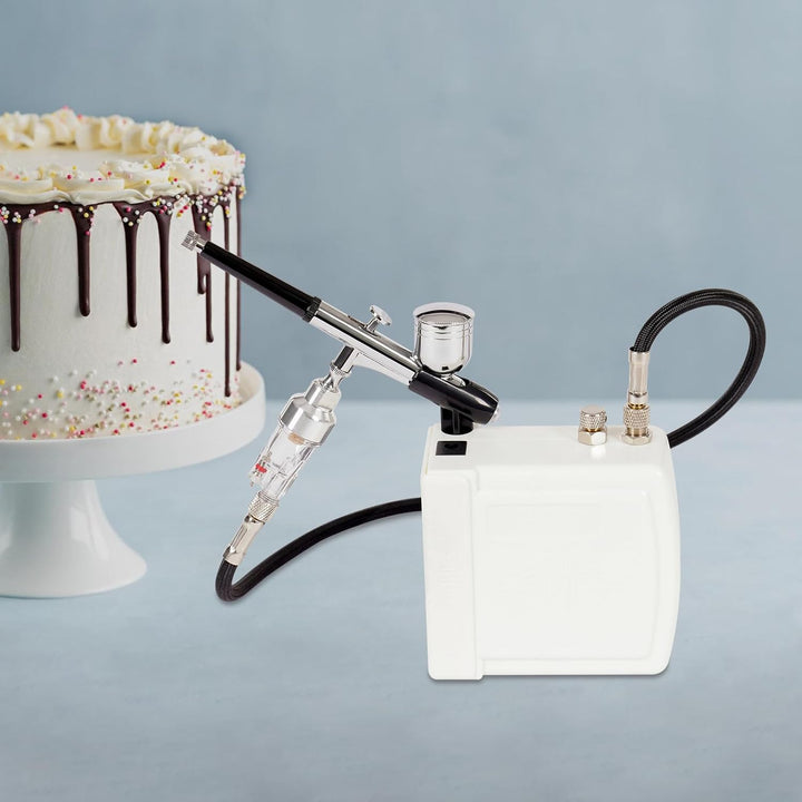 Luftpinsel-Set, Airbrush Set mit Kompressor für Modellbau Nailart Kunstmalerei und DIY Projekte 7cc