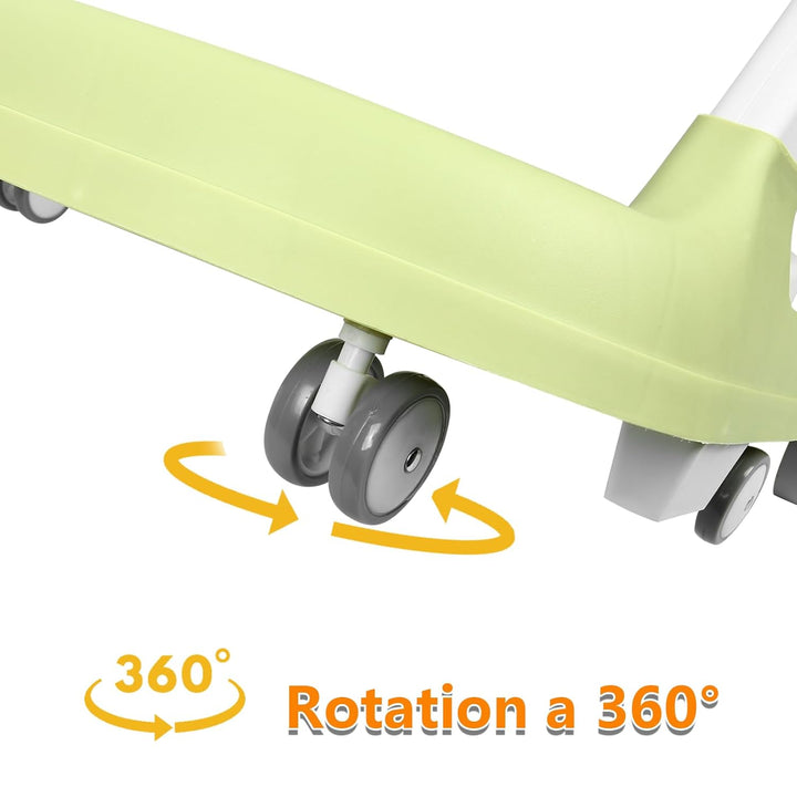 OHMG 4-in-1 Lauflernhilfe für Babys mit interaktivem Multiaktivitätstablett mit abnehmbarer Musik, h