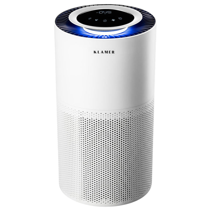 KLAMER Luftreiniger 600i mit HEPA Filter, CADR Spitzenleistung von 450 m³/h, für Räume bis 55m², ent