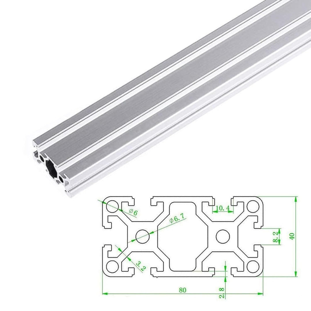 GooEquip 1 Stück 800mm 4080 T Typ Europäische Norm Systemprofil Aluminium Profil 40x80 Aluminiumprof