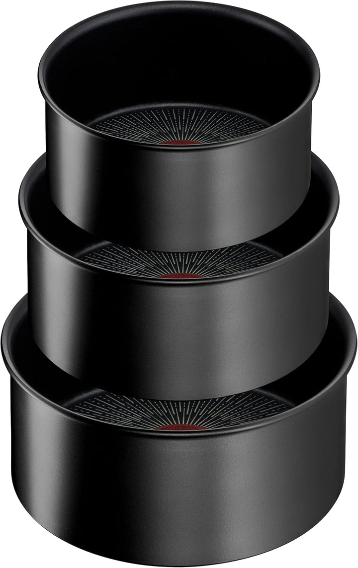 Tefal Ingenio Eco Resist On Kochgeschirr, 4 p, stapelbar, Induktion, leicht zu reinigen, Antihaftbes