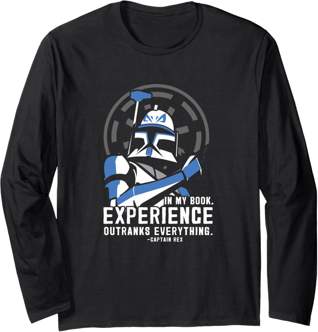 Star Wars Clone Wars Captain Rex Experience Langarmshirt